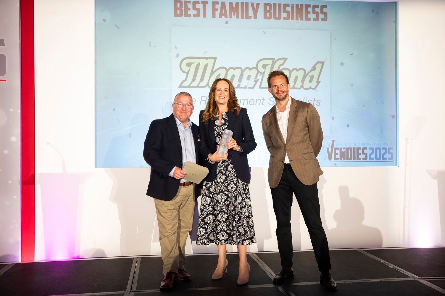 Tracey Leahy at the 2025 Vendies awards, which were held recently at the Connaught Rooms in London