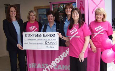 MannVend donates £4000 to Breakthrough Breast Cancer IOM