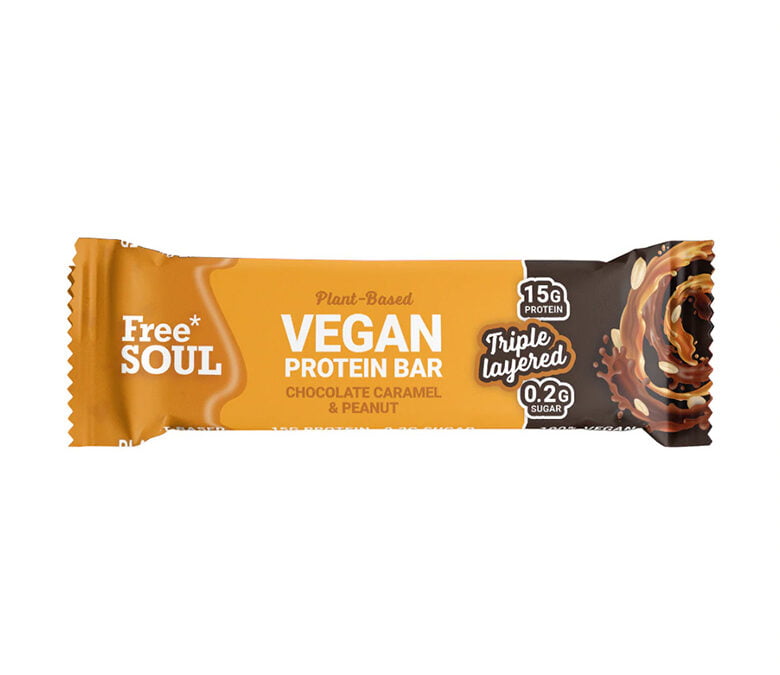 Free Soul Chocolate Caramel & Peanut Vegan Protein Bar