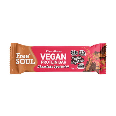 Free Soul Chocolate Speculoos Vegan Protein Bar