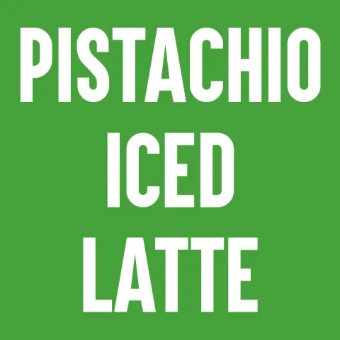 Pistachio Iced Latte