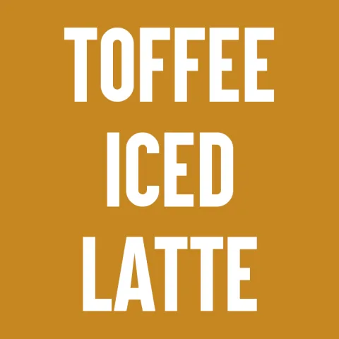 Toffee Iced Latte