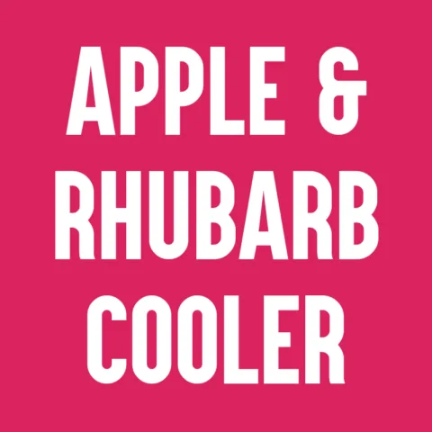 Apple & Rhubarb Cooler