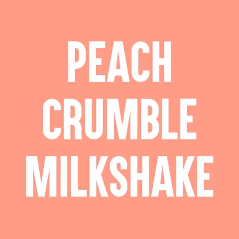 Peach Crumble Milkshake