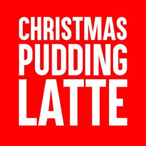 Christmas Pudding Latte