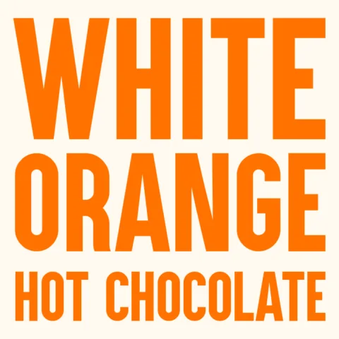 White Orange Hot Chocolate